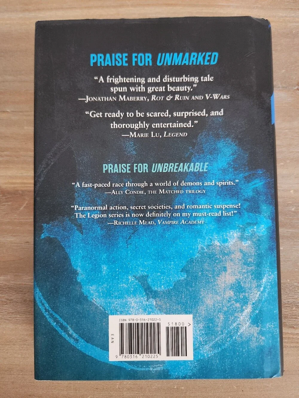 SIGNED Unmarked Kami Garcia The Legion Book 2 Hardcover Bookmark Teen Paranormal